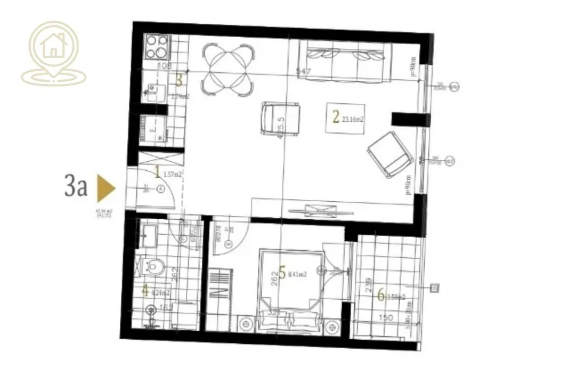 Prodaja, trosoban stan, 91m², Petrovaradin, Novi Sad