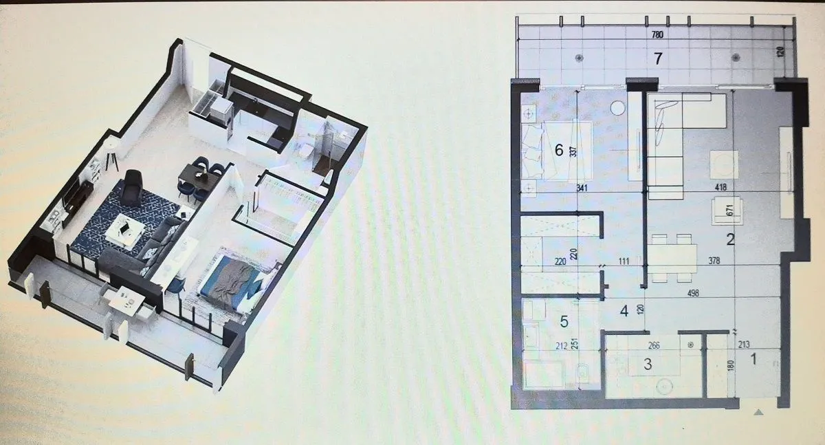 Prodaja, dvosoban stan, 70m², Novi Beograd Blok 25, Novi Beograd Sve Podlokacije