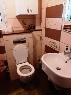 Malo kupatilo sa toaletnom šoljom i lavaboom. - image 13