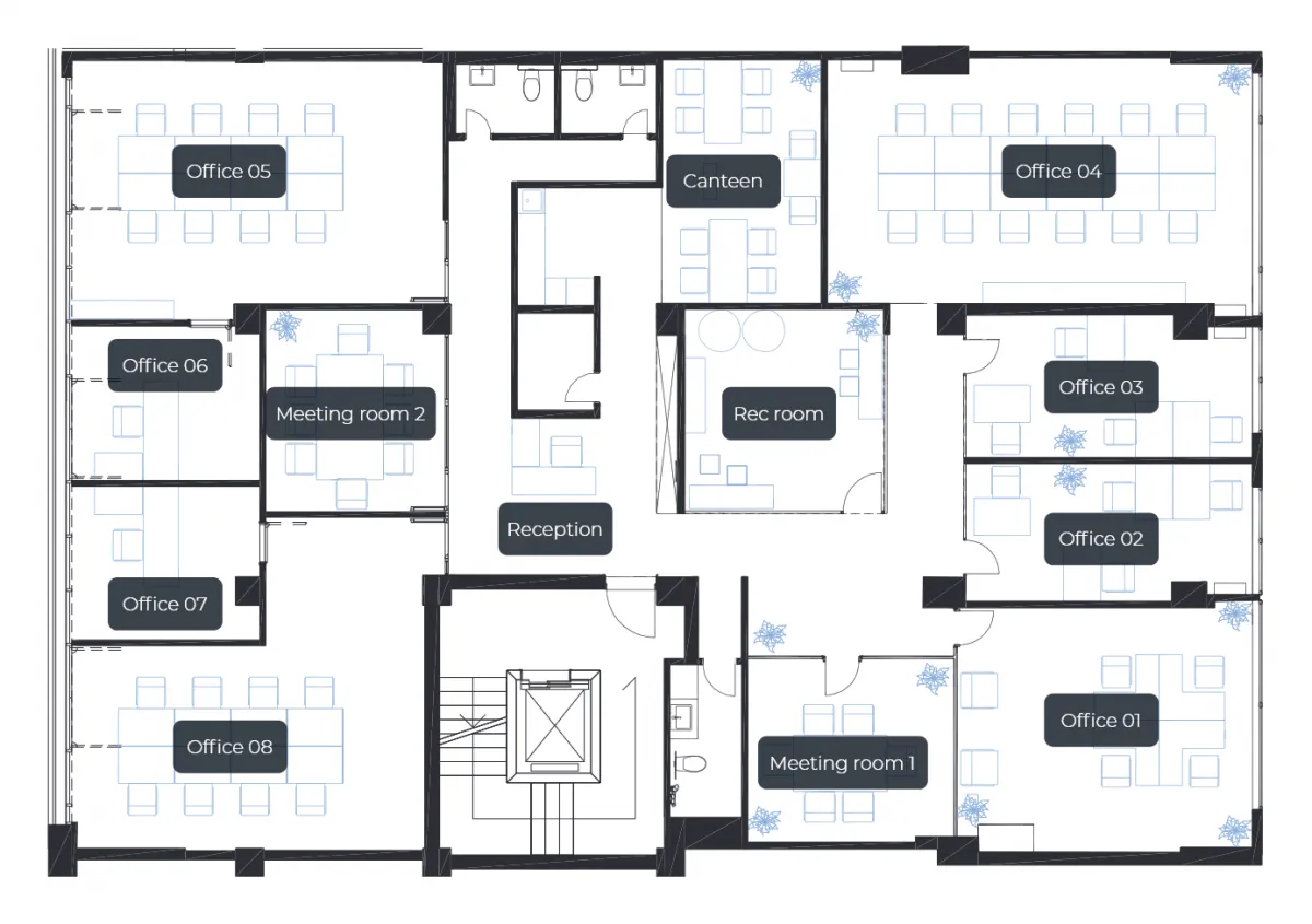 Rent, office space, 391m², Podgorica, Crna Gora