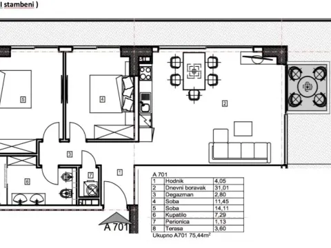 Sale, two bedroom apartment, 102m², Budva, Crna Gora - image 10
