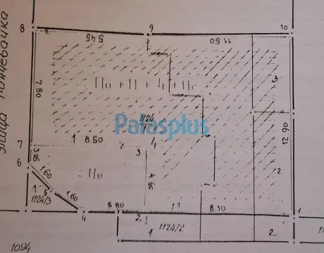 Cadastral plan with marked plots and dimensions. - image 14