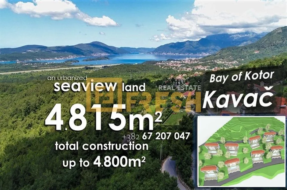 Prodaja, plac, 4815m², Kotor, Crna Gora