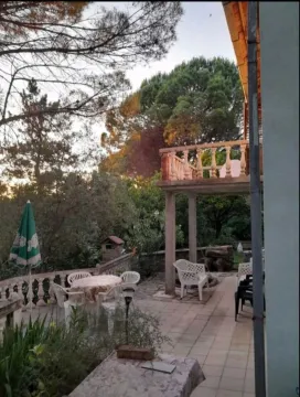 House terrace and yard surrounded by greenery. - image 2