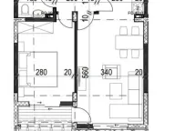 Prodaja, jednosoban stan, 46m², Radanovići, Kotor - image 4