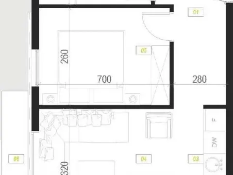 Sale, one bedroom apartment, 40m², Podkošljun, Budva - image 6