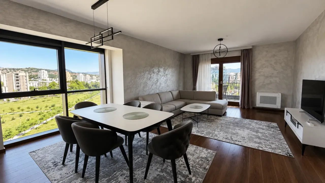 Rent, two bedroom apartment, 85m², Master Kvart, Podgorica