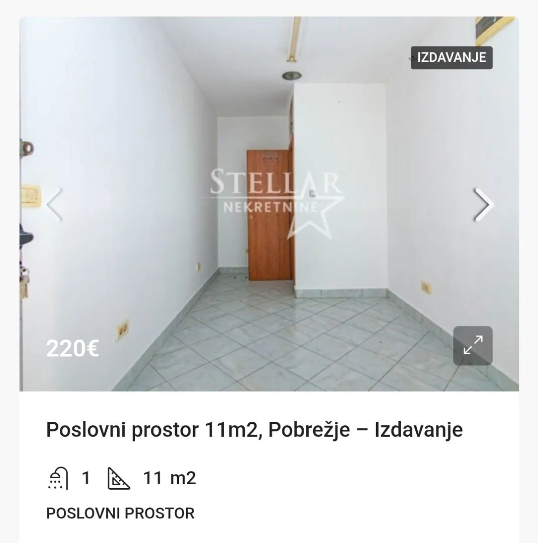 Rent, office space, 11m², Pobrežje, Podgorica