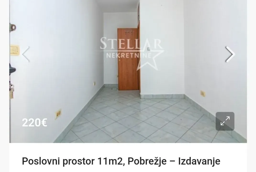 Izdavanje, poslovni prostor, 11m², Pobrežje, Podgorica