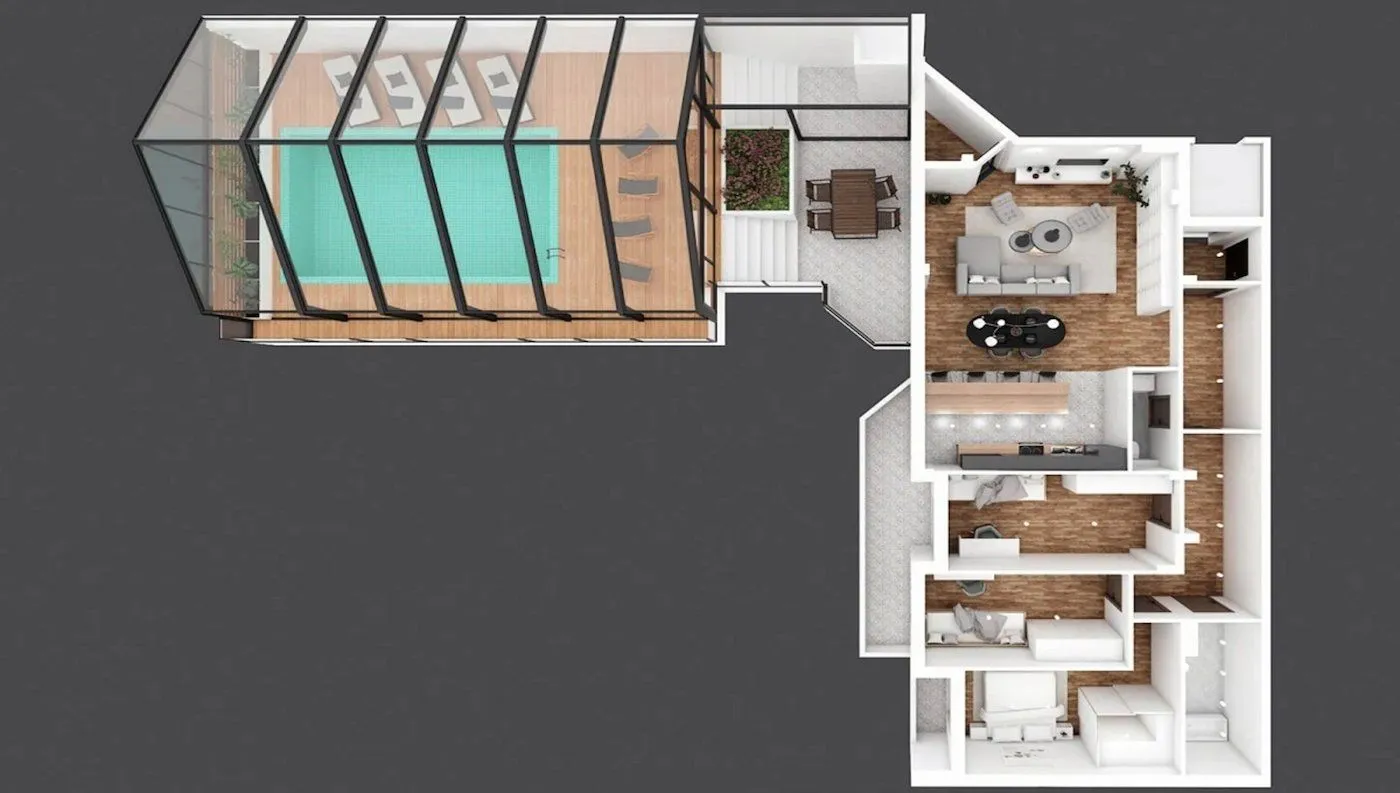 Sale, one bedroom apartment, 240m², Adamovićevo Naselje, Novi Sad Sve Podlokacije