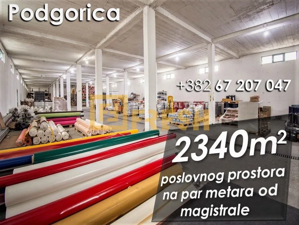Sale, office space, 2340m², Zabjelo, Podgorica