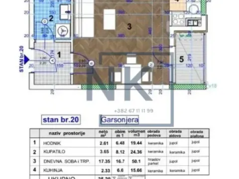 Sale, studio apartment, 26m², Zagorič, Podgorica - image 2