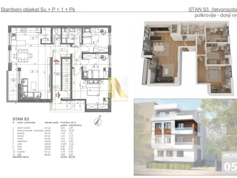 Sale, four bedroom apartment, 91m², Bulevar Oslobodjenja, Novi Sad Sve Podlokacije - image 13