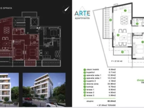 Prodaja, jednosoban stan, 45m², Tivat, Crna Gora - image 9