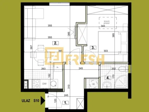 Prodaja, jednosoban stan, 42m², Zabjelo, Podgorica - image 3