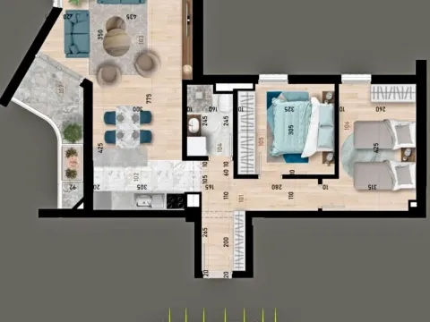 Sale, two bedroom apartment, 64m², Topolica, Bar - image 16
