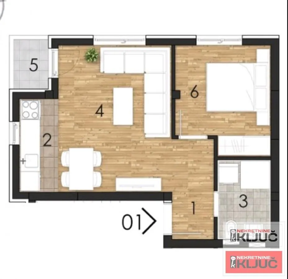 Sale, one bedroom apartment, 37m², Adice, Novi Sad Sve Podlokacije