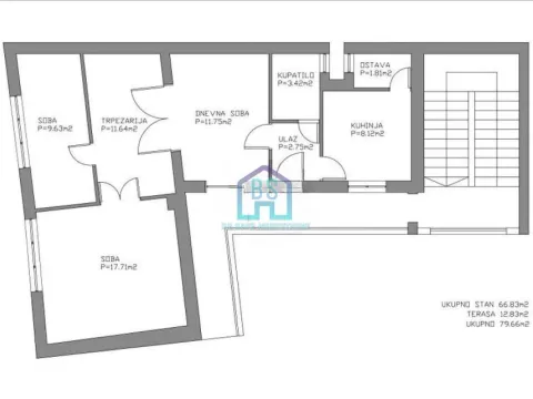 Prodaja, trosoban stan, 80m², Stari grad, Novi Sad - image 11