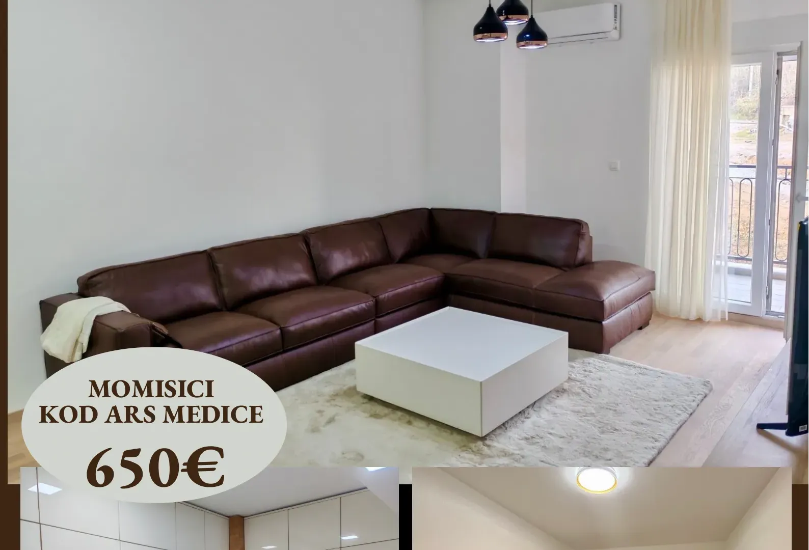 Izdavanje, dvosoban stan, 79m², Momišići, Podgorica