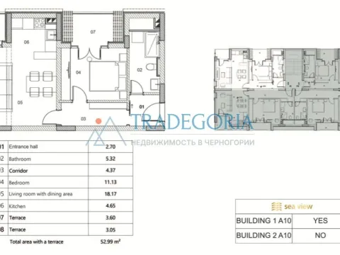 Prodaja, jednosoban stan, 53m², Risan, Kotor - image 17