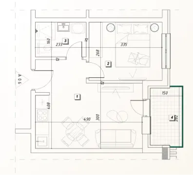Sale, one bedroom apartment, 33m², Rudjinci, Vrnjačka Banja - image 9