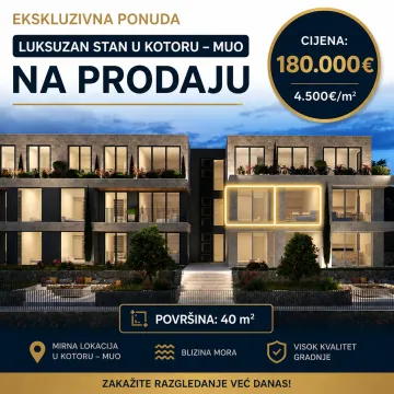 Prodaja, jednosoban stan, 40m², Škaljari, Kotor - image 2