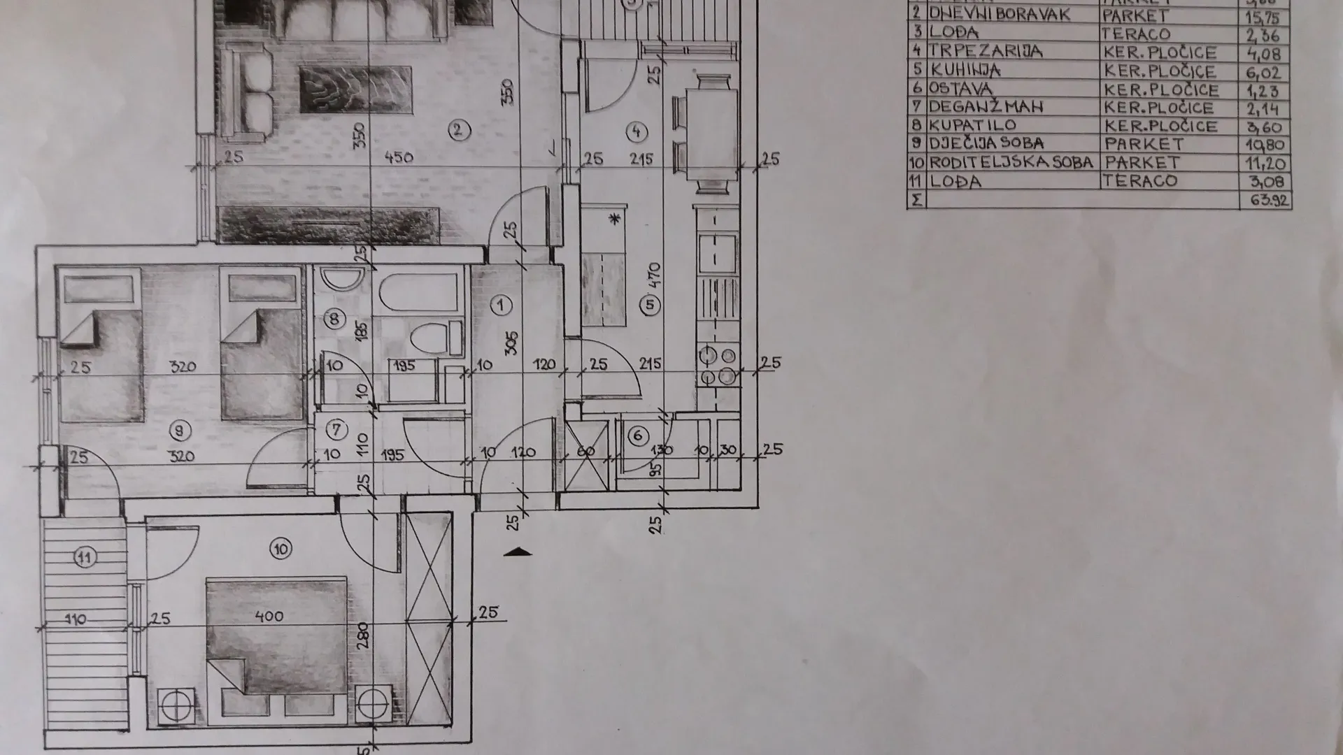 Sale, two bedroom apartment, 64m², Preko Morače, Podgorica