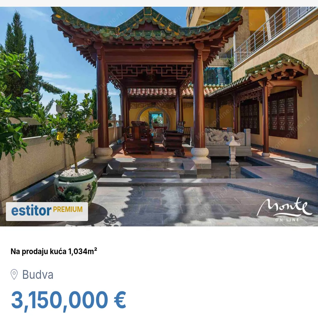 Prodaja, kuća, 1034m², Budva, Crna Gora