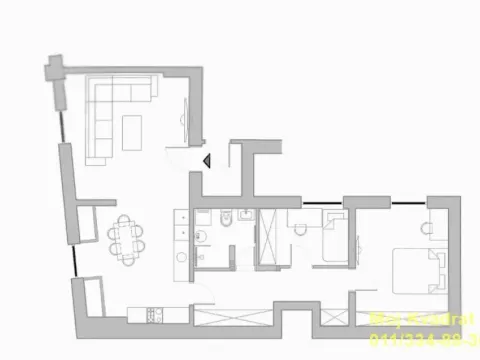 Sale, two bedroom apartment, 78m², Palilula Sve Podlokacije, Beograd - image 20