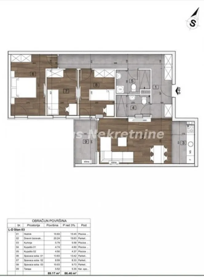Prodaja, četvorosoban stan, 87m², Telep, Novi Sad Sve Podlokacije