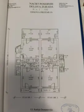 Osnova prizemlja sa detaljnim rasporedom prostorija. - image 7
