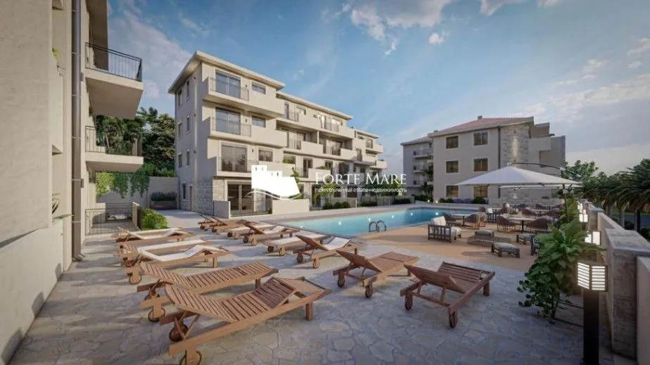 Prodaja, jednosoban stan, 56m², Baošići, Herceg Novi
