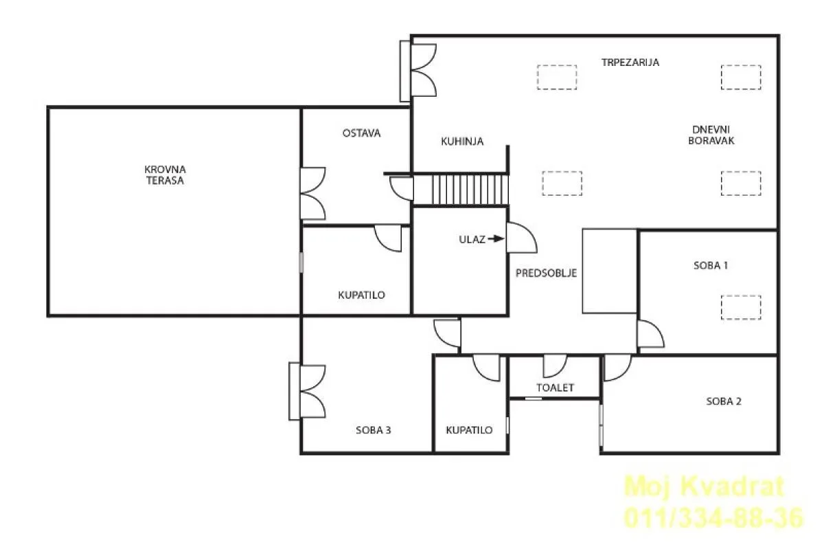 Sale, four bedroom apartment, 165m², Stari Grad, Beograd