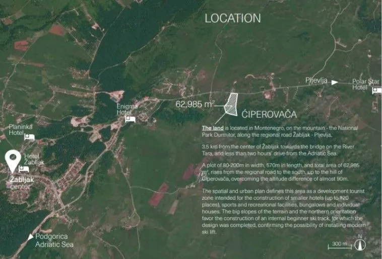 Prodaja, plac, 62985m², Žabljak, Crna Gora