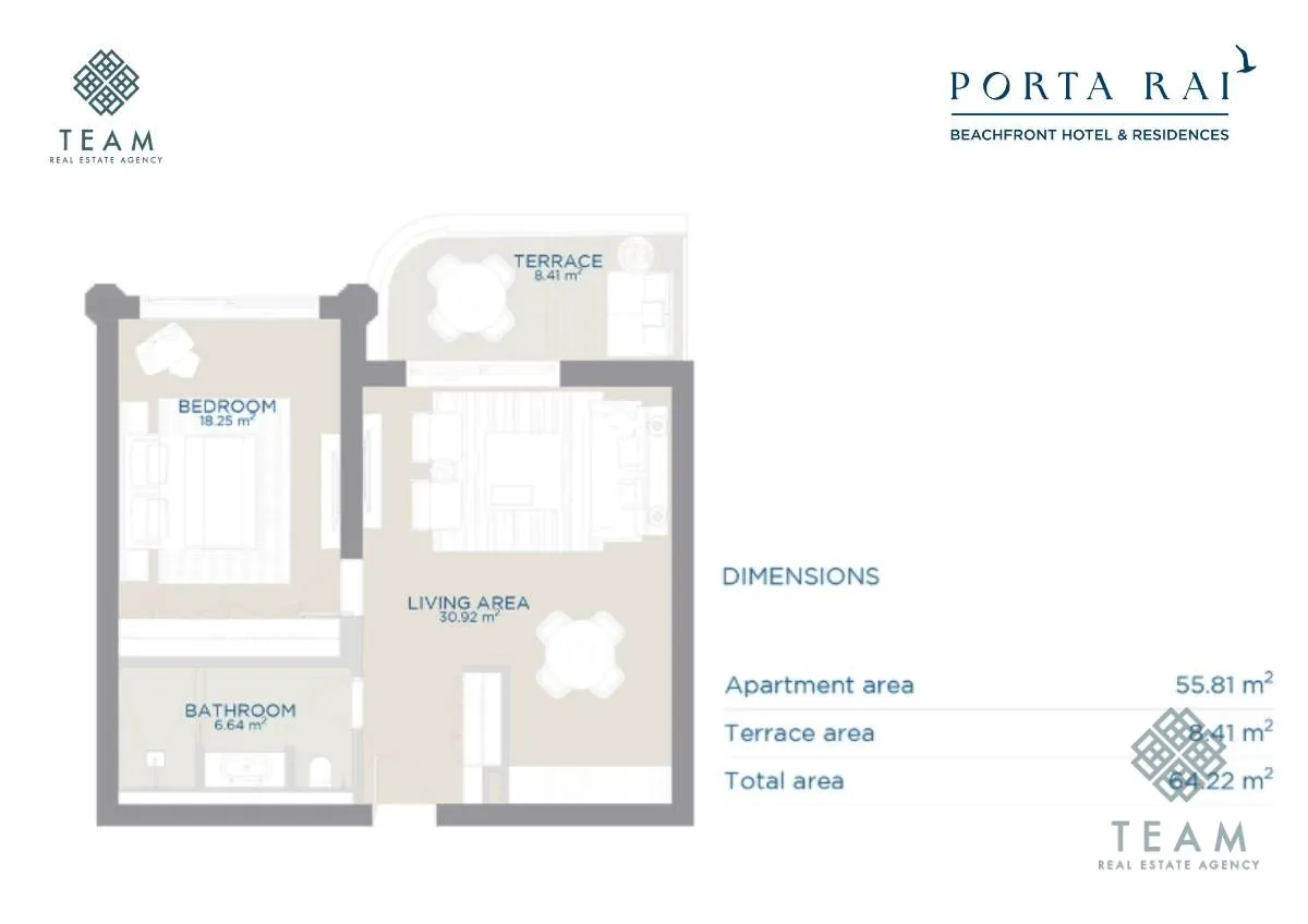 Sale, studio apartment, 64m², Velika Plaža, Ulcinj
