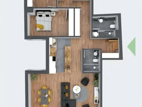 Sale, four bedroom apartment, 112m², Palilula Sve Podlokacije, Beograd - image 2