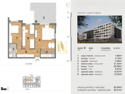 Prodaja, trosoban stan, 81m², Telep, Novi Sad Sve Podlokacije - image 1