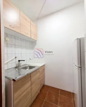 Small kitchen with wooden cabinetry and a sink. - image 6