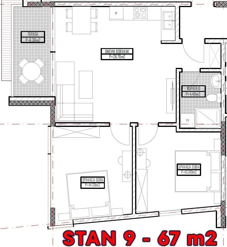 Prodaja, jednosoban stan, 52m², Ulcinjsko Polje, Ulcinj