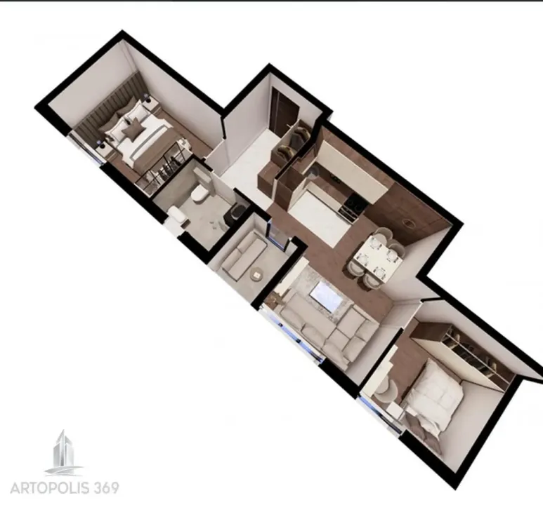 Prodaja, dvosoban stan, 44m², Pantelej, Niš
