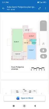 Sale, house, 178m², Zlatica, Podgorica - Floor plan - image 4
