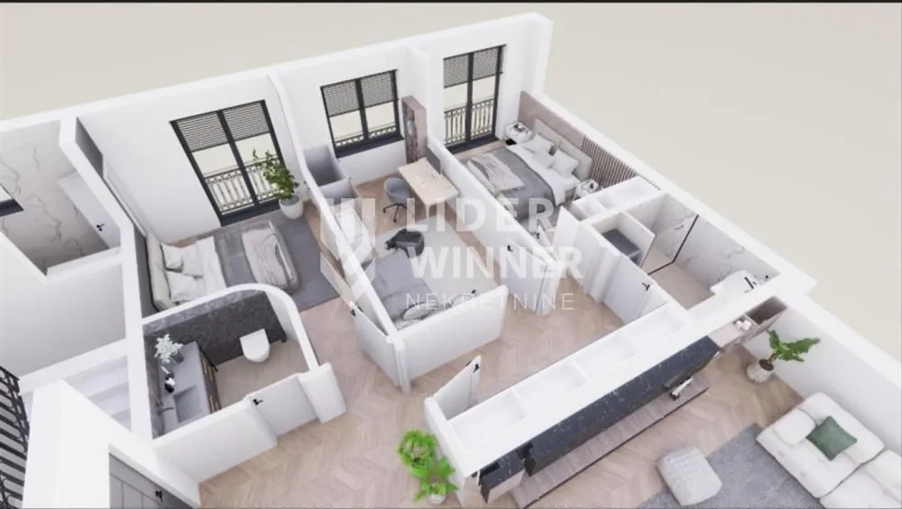 Sale, four bedroom apartment, 106m², Lekino Brdo, Voždovac Sve Podlokacije