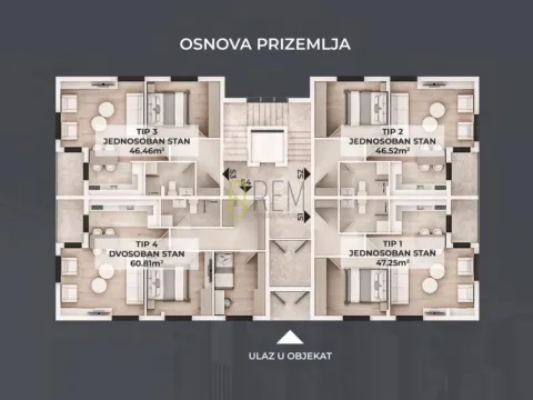 Sale, two bedroom apartment, 61m², Stari Aerodrom, Podgorica - image 3