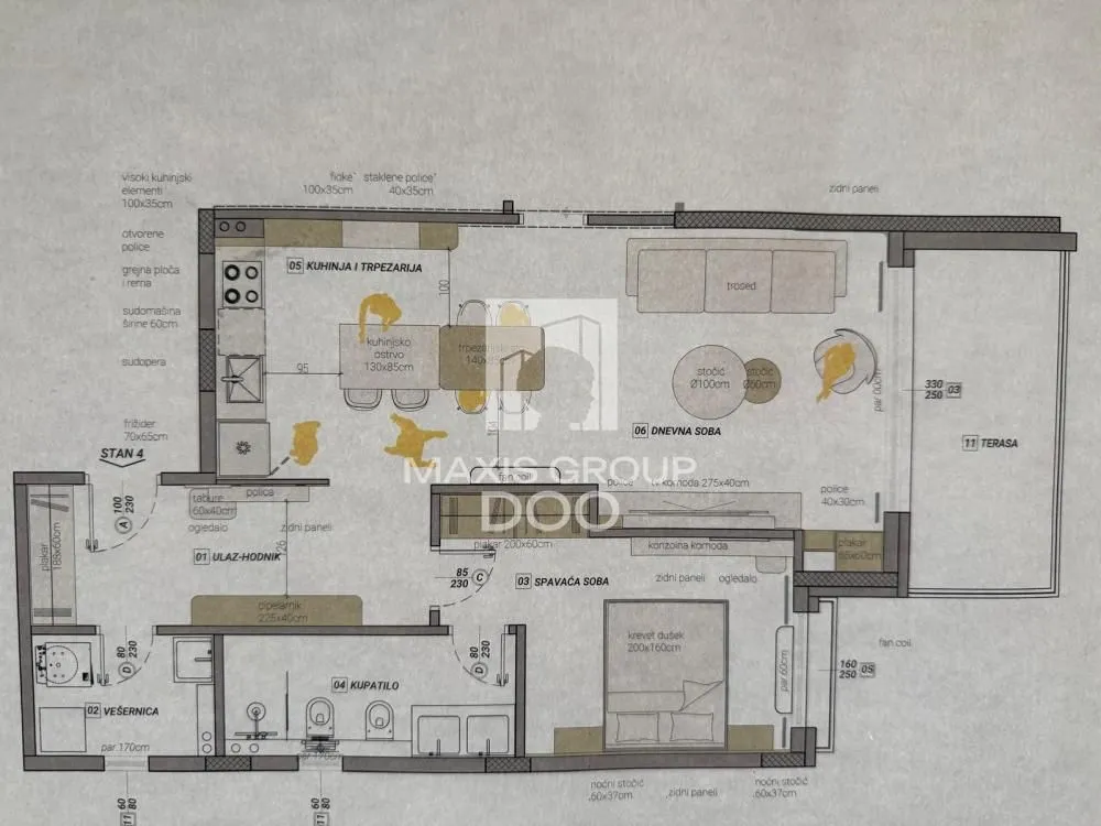Sale, four bedroom apartment, 107m², Stari Košutnjak, Rakovica