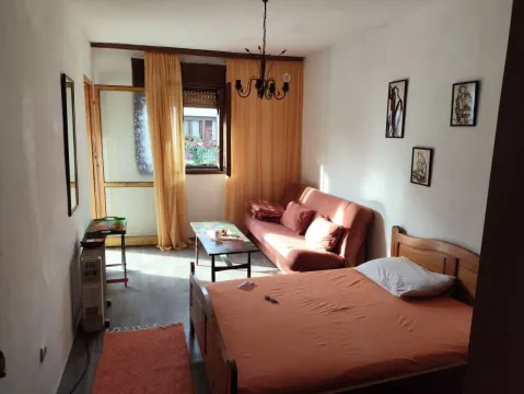 Manja soba sa krevetom, trosjedom, stočićem i izlazom na terasu. - image 7
