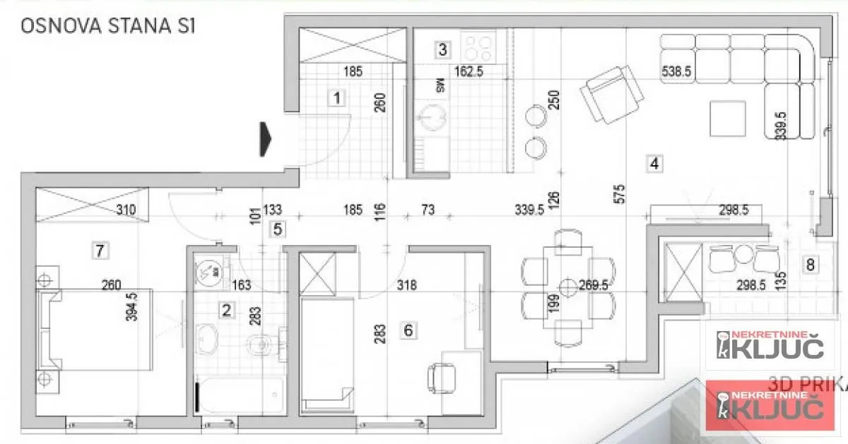 Prodaja, dvosoban stan, 71m², Adice, Novi Sad Sve Podlokacije