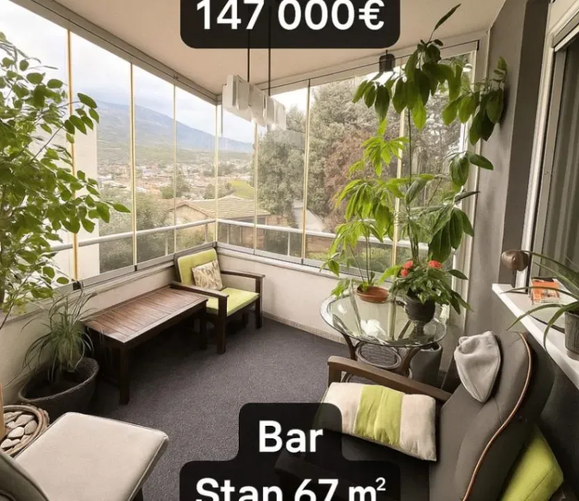 Sale, two bedroom apartment, 67m², Ilino, Bar