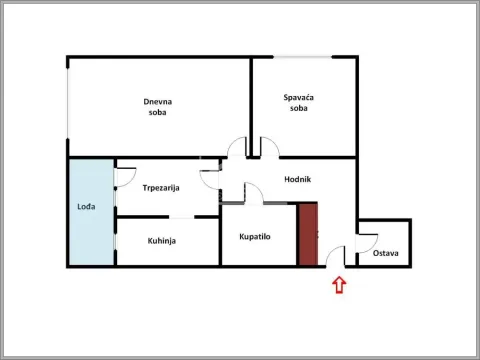 Sale, two bedroom apartment, 67m², Novi Beograd Blok 70, Novi Beograd Sve Podlokacije