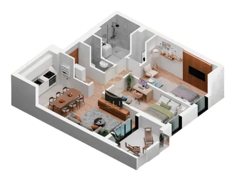 Prodaja, dvosoban stan, 62m², Podbara, Novi Sad Sve Podlokacije