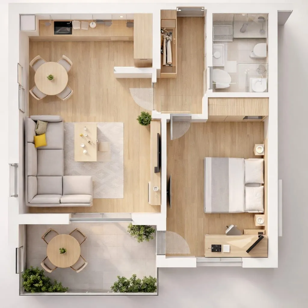 Prodaja, jednosoban stan, 52m², Centar, Nikšić